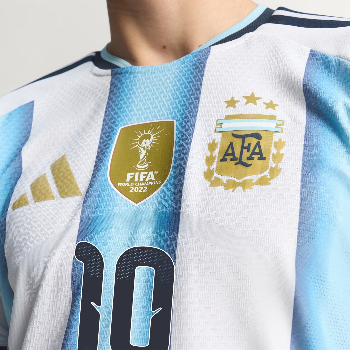 2026 World Cup Messi Argentina  Soccer Jersey Player Version  Match Version - No. 10 Home White & Blue and Away Black & Blue