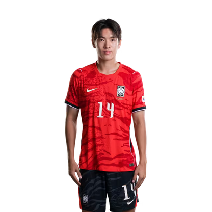 2026 월드컵 대한민국 축구 선수 유니폼 (경기용) - 수비수 13번 이태석, 14번 조위제, 15번 김문환