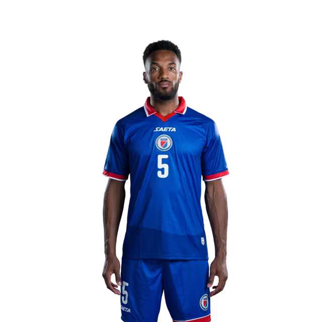 Mayo foutbòl koup di mond Ayiti 2026 vèsyon jwè vèsyon match - Defansè No.5 Hannes DELCROIX, No.8 Martin EXPERIENCE, No.13 Markhus LACROIX