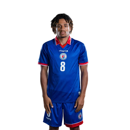Mayo foutbòl koup di mond Ayiti 2026 vèsyon jwè vèsyon match - Defansè No.5 Hannes DELCROIX, No.8 Martin EXPERIENCE, No.13 Markhus LACROIX