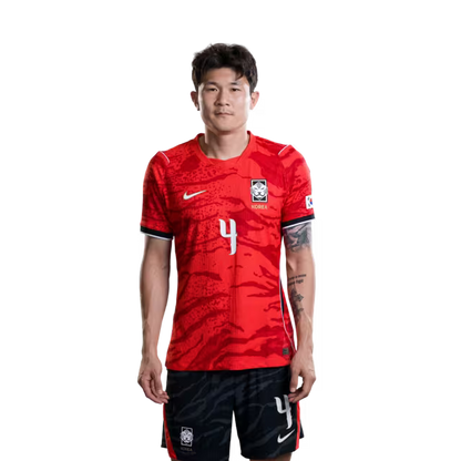 2026 월드컵 대한민국 축구 선수 유니폼 (경기용) - 수비수 2번 이한범, 4번 김민재, 5번 김태현