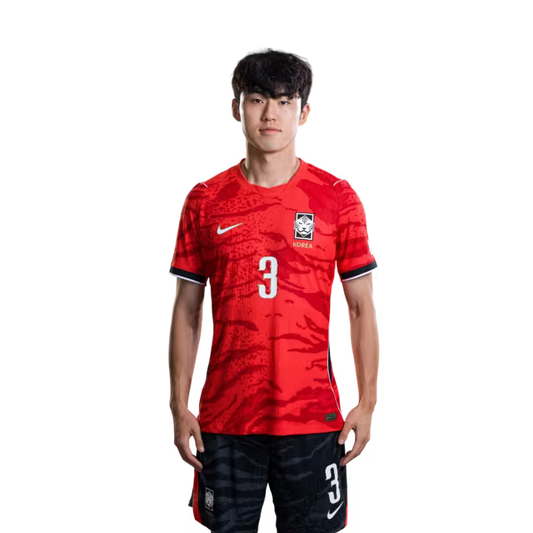 2026 월드컵 대한민국 축구 선수 유니폼 (경기용) - 미드필더 3번 이혁, 6번 황인범, 8번 백승호