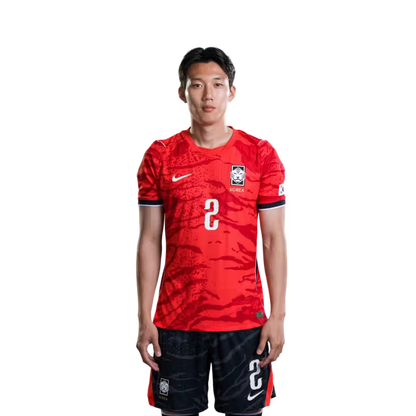 2026 월드컵 대한민국 축구 선수 유니폼 (경기용) - 수비수 2번 이한범, 4번 김민재, 5번 김태현