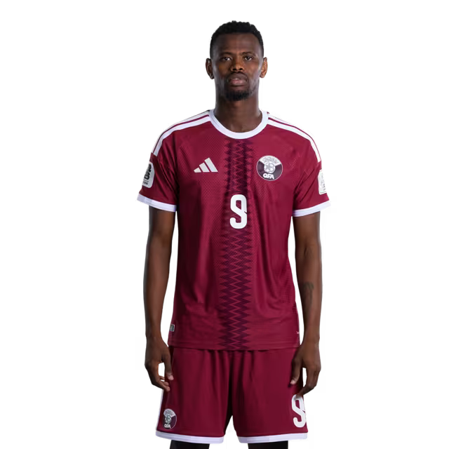 2026 World Cup Qatar Soccer Jersey Player Version  Match Version - Forward No.7 AHMED ALAAELDIN, No.8 EDMILSON JUNIOR, No.9 MOHAMMED MUNTARI