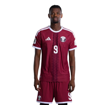 2026 World Cup Qatar Soccer Jersey Player Version  Match Version - Forward No.7 AHMED ALAAELDIN, No.8 EDMILSON JUNIOR, No.9 MOHAMMED MUNTARI