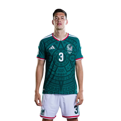 Mexico National Team 2026 World Cup Soccer Jersey (Player Version/Match Version)– Defenders: No. 2 Jorge Sánchez, No. 3 César Montes, No. 4 Edson Álvarez / Defensa n.° 2 Jorge SÁNCHEZ, n.° 3 César MONTES, n.° 4 Edson ÁLVAREZ