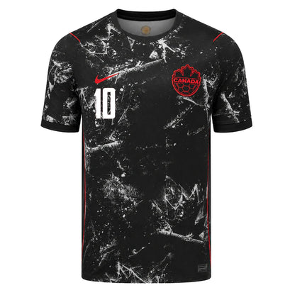 2026 World Cup J.David Canada Soccer Jersey Player Version  Match Version - No.10 Home Red and Away Black