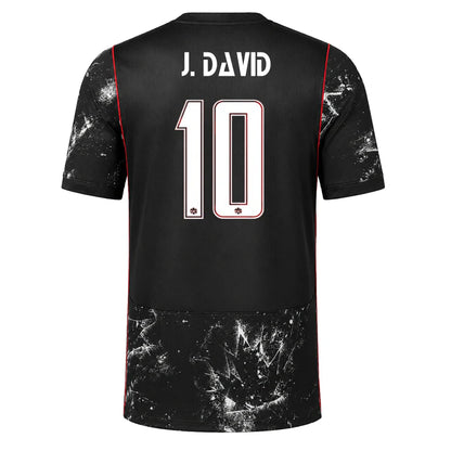 2026 World Cup J.David Canada Soccer Jersey Player Version  Match Version - No.10 Home Red and Away Black