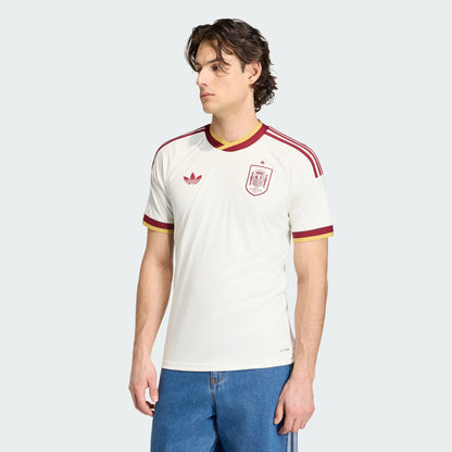 2026 World Cup Spain Away Jersey - Support your team in a heritage-inspired, slim-fit jersey with a crew neck and Climacool.
