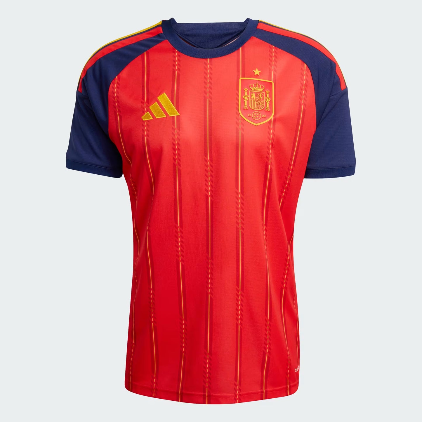 2026 World Cup Spain Home Jersey - Bold, slim-fit jersey complete with rib collar and sewn-on federation badge.