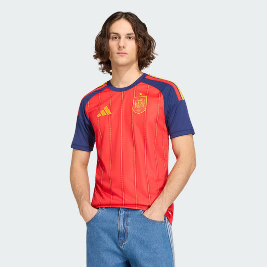 2026 World Cup Spain Home Jersey - Bold, slim-fit jersey complete with rib collar and sewn-on federation badge.
