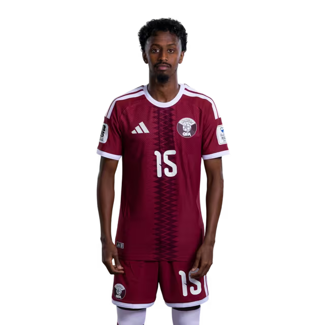 2026 World Cup Qatar Soccer Jersey Player Version  Match Version - Forward No.10 HASSAN ALHAYDOS, No.11 AKRAM AFIF, No.15 YUSUF ABDURISAG