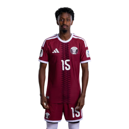 2026 World Cup Qatar Soccer Jersey Player Version  Match Version - Forward No.10 HASSAN ALHAYDOS, No.11 AKRAM AFIF, No.15 YUSUF ABDURISAG