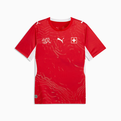 2026 World Cup Xhaka Switzerland Soccer Jersey Player Version  Match Version - No.10 Home Red and Away Green.