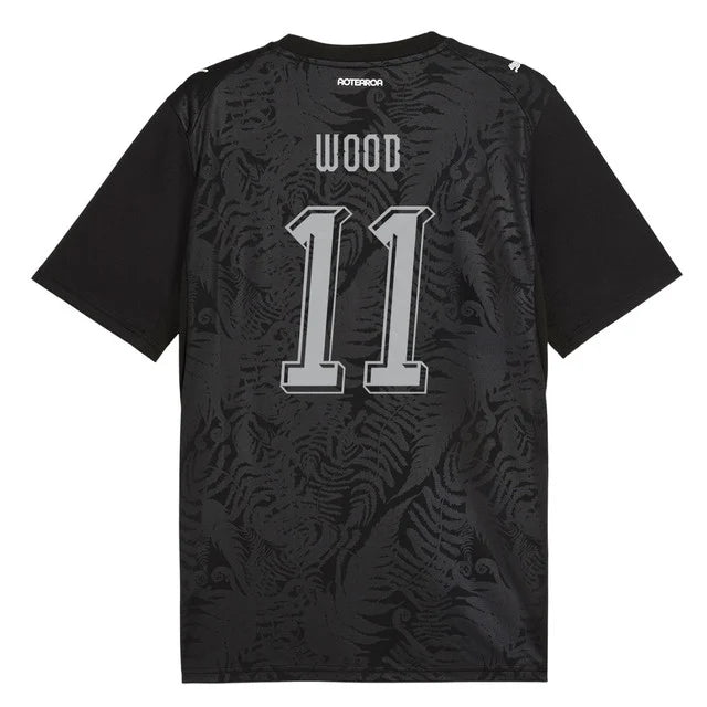 2026 World Cup Wood New Zealand Soccer Jersey Player Version  Match Version - No.11 Home Black and Away White