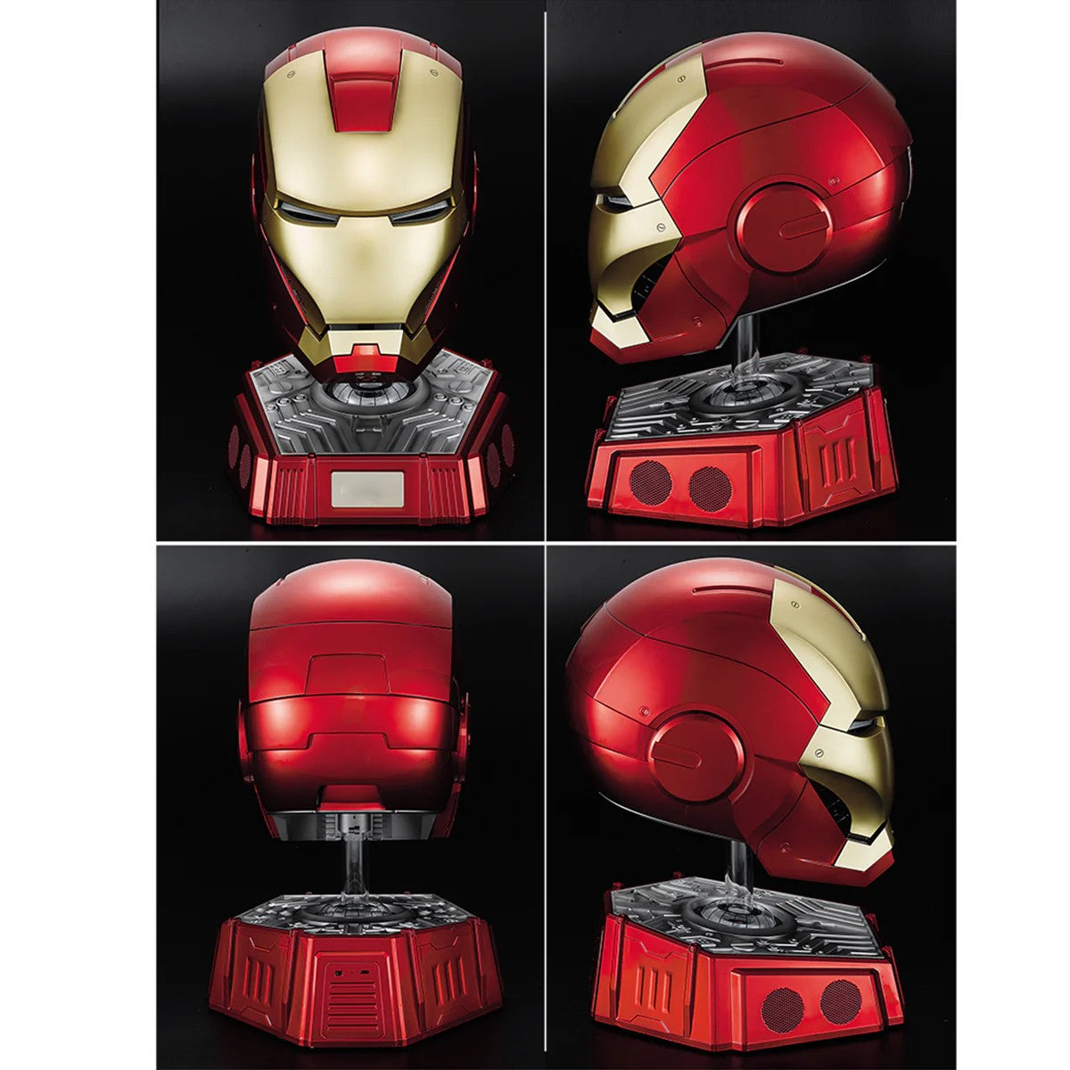 Smart Wearable Iron Man MK7 Helmet – 1:1 Bluetooth Speaker with Quad-Control (Voice/Touch/Remote) & Bilingual Support