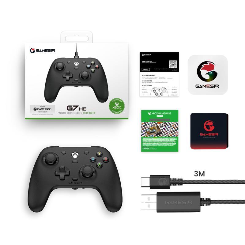 GameSir G7 HE Dual Color Wired Controller, Officially licensed Controller with Hall Effect Sticks for Xbox Series X|S, Xbox One, Windows 10|11, PC Console Smartphone