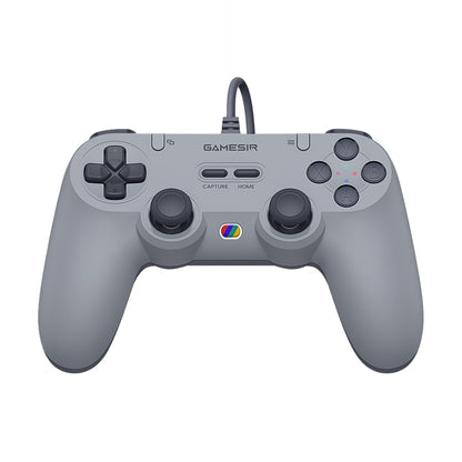 GameSir Tegenaria Lite Wired Controller for PC , Wired 1000Hz Polling Rate, Hall Effect Joysticks and 2 Remappable Buttons, Dual Vibration , Turbo, PC Gaming Controller for Steam/Android/iOS/Switch ( Grey) Console Smartphone