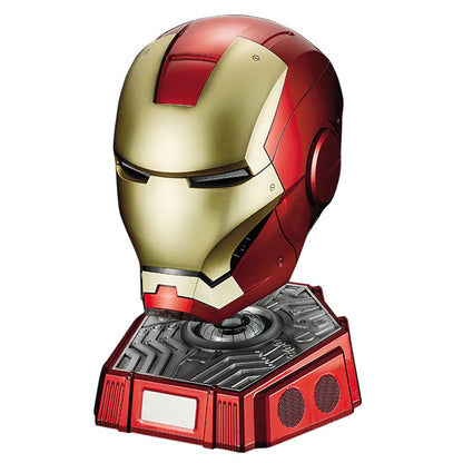 Smart Wearable Iron Man MK7 Helmet – 1:1 Bluetooth Speaker with Quad-Control (Voice/Touch/Remote) & Bilingual Support