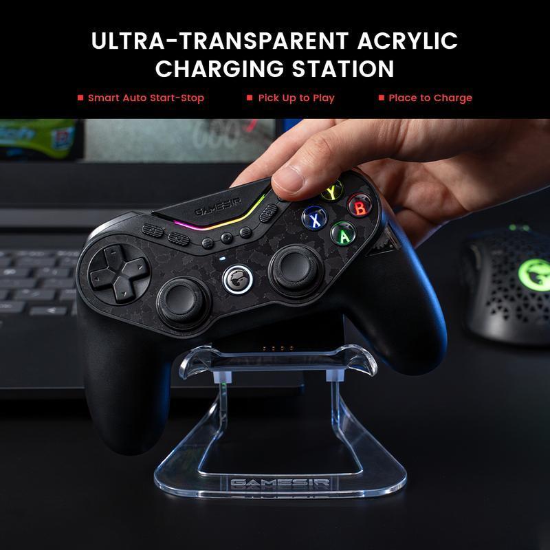 GameSir Tarantula Pro (Not for Xbox) Wireless Controller for PC/Switch/iOS/Android - ABXY Layout Switching, Anti-Drift TMR Sticks, 9 Mappable Buttons, RGB Lighting, 1200mAh Console Smartphone