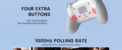 GameSir G7 Pro Controller for Xbox Series X|S, Xbox One & Windows 10/11, Plug and Play Gaming Gamepad with TMR sticks, Hall Effect & Clicky Trigger Stops - White