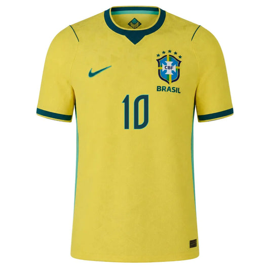 2026 World Cup Neymar Jr. Brazil Soccer Jersey Player Version  Match Version - No.10 Home Yellow and Away Blue
