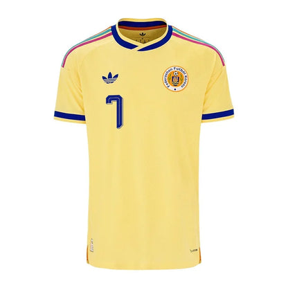 2026 World Cup Bacuna Curaçao Soccer Jersey Player Version  Match Version - No.7 Home Yellow and Away Blue