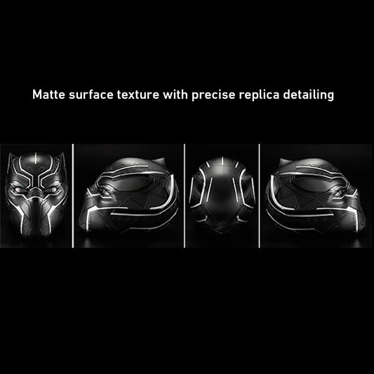 1:1 Collectible Wearable Black Panther Helmet w/Eye Lights Touch Control System