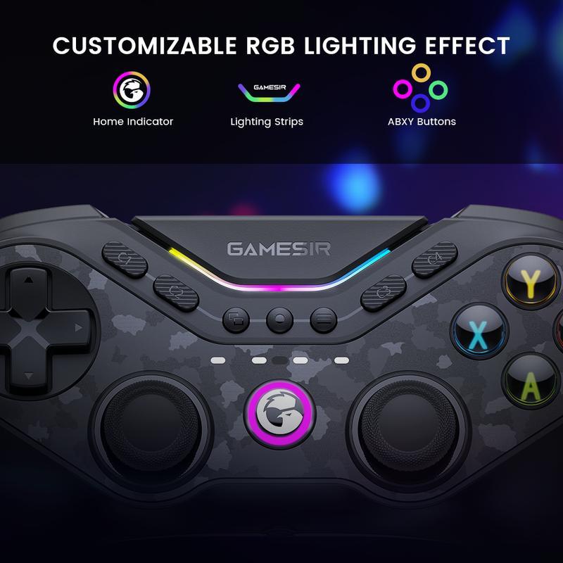 GameSir Tarantula Pro (Not for Xbox) Wireless Controller for PC/Switch/iOS/Android - ABXY Layout Switching, Anti-Drift TMR Sticks, 9 Mappable Buttons, RGB Lighting, 1200mAh Console Smartphone