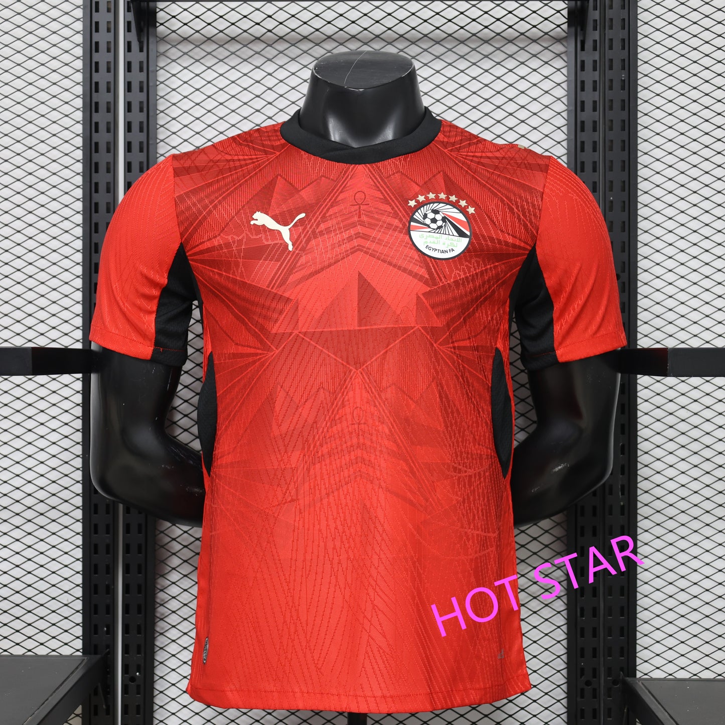 2026 World Cup Mohamed Salah Egypt Soccer Jersey Player Version  Match Version - No. 10 Home Red and Away White