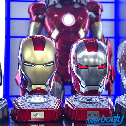 Smart Wearable Iron Man MK7 Helmet – 1:1 Bluetooth Speaker with Quad-Control (Voice/Touch/Remote) & Bilingual Support