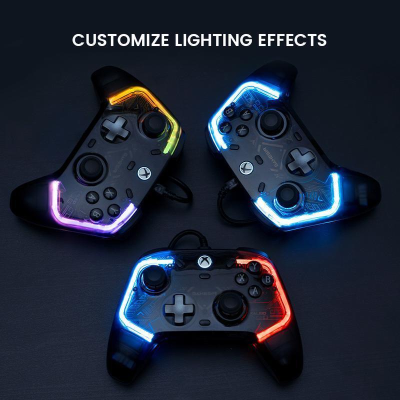GameSir Kaleid Wired RGB Controller for Xbox Series X|S, Xbox One, Windows 10/11 & Steam Ultimate Anti-Drift Gamepad with Precision Hall Effect Sticks