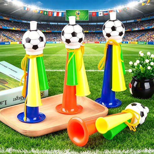 4pcs Football Cheering Horn,World Cup Supporter Horn, Match Day Accessory, Party Favor,  2026 World Cup, World Cup Supporter, Sports Stadium Cheering,Color Random
