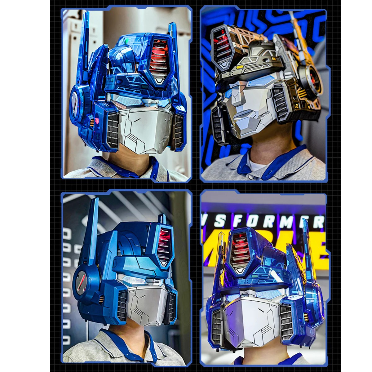 Transformers G1 Optimus Prime Luxury Wearable Helmet – 27 Detachable Armor Panels, Voice Changer & Visual Mechanical Gear System (Deluxe Edition)