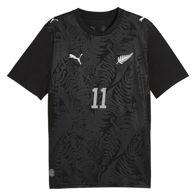 2026 World Cup Wood New Zealand Soccer Jersey Player Version  Match Version - No.11 Home Black and Away White