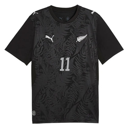 2026 World Cup Wood New Zealand Soccer Jersey Player Version  Match Version - No.11 Home Black and Away White