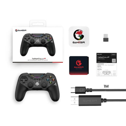 GameSir Tarantula Pro (Not for Xbox) Wireless Controller for PC/Switch/iOS/Android - ABXY Layout Switching, Anti-Drift TMR Sticks, 9 Mappable Buttons, RGB Lighting, 1200mAh Console Smartphone
