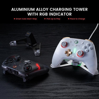 GAMESIR Cyclone 2 Wireless Controller for PC Switch iOS Android with Mag Res TMR Sticks Hall Effect Triggers RGB Lighting 6 Axis Gyro HDMI Connection Universal Joystick Console
