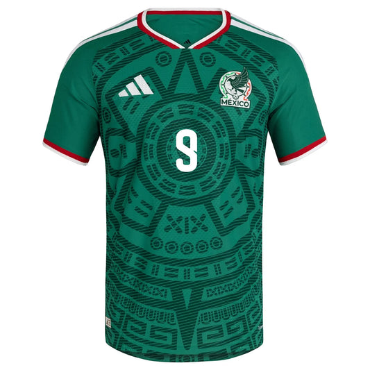 2026 World Cup Raúl Mexico Soccer Jersey Player Version  Match Version - No.9 Home Green and Away White