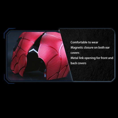 Life-Size Iron Spider-Man Collectible Helmet: Immersive Hardcore Replica with Blinking Eyes, Touch & Remote Control