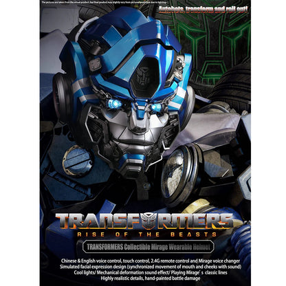 Transformers Mirage Wearable Helmet Collectible Edition with Voice Changer & Moving Mouth