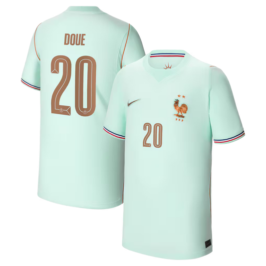 2026 World Cup Doue France Soccer Jersey Player Version  Match Version - No.20 Home Royal and Away Green