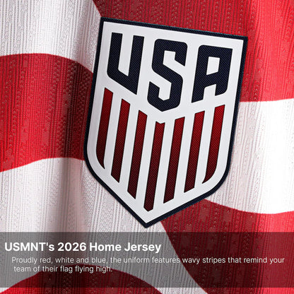 2026 World Cup Christian Pulisic USA Soccer Jersey Player Version  Match Version - No. 10 Home Red&White and Away Black