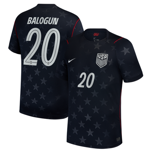 Fralin Balogun Men's USA National Soccer Team 2026 Season No. 20 Jersey - Home White and Away Black