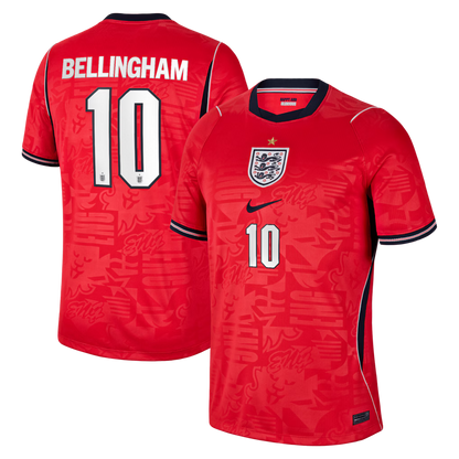 2026 World Cup Bellingham England Soccer Jersey Player Version  Match Version - No.10 Home White and Away Red