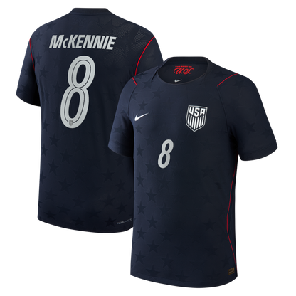 2026 World Cup Weston McKennie USA Soccer Jersey Player Version  Match Version - No. 8 Home Red&White and Away Black