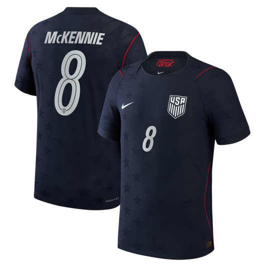 2026 World Cup Weston McKennie USA Soccer Jersey Player Version  Match Version - No. 8 Home Red&White and Away Black