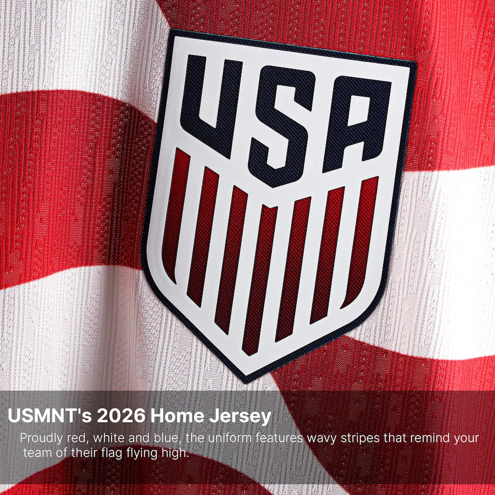 2026 World Cup Weston McKennie USA Soccer Jersey Player Version  Match Version - No. 8 Home Red&White and Away Black