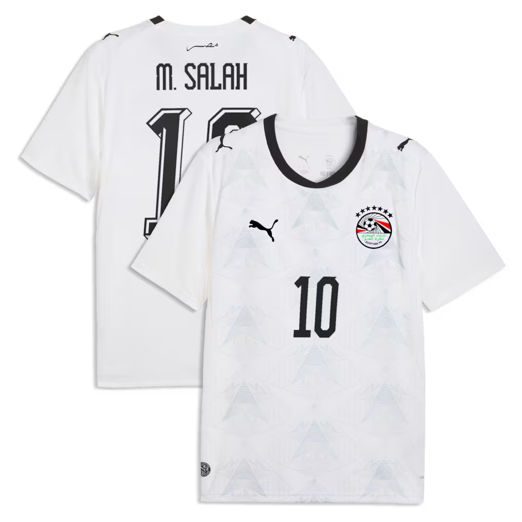 2026 World Cup Mohamed Salah Egypt Soccer Jersey Player Version  Match Version - No. 10 Home Red and Away White