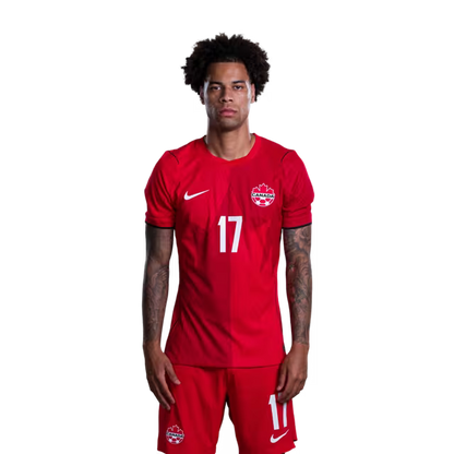 Canada National Soccer Team 2026 FIFA World Cup Jerseys (Player Version and Match Version) – Forwards: #17 Tajon BUCHANAN, #20 Ali AHMED, #24 Promise DAVID, #26 Jayden Nelson